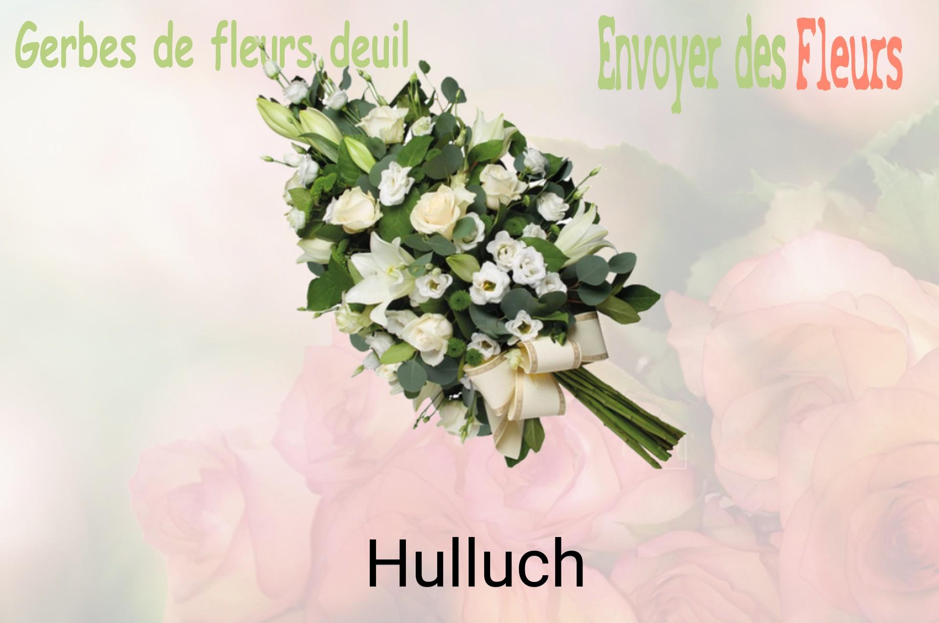 Gerbe de fleurs de deuil livrée à Hulluch